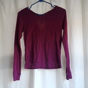 Long-Sleeved Magenta Shirt